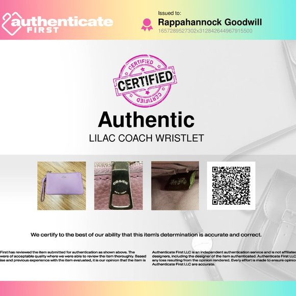 Coach Lilac Wristlet - Picture 7 of 7
